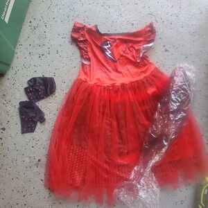 Red Lightning Heart Kids Costume Decendents 3